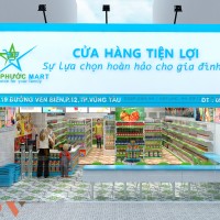 Phương án thiết kế siêu thị mini Thảo Phước hiện đại và tiện lợi